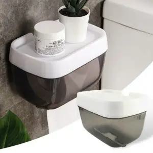 ( )방수휴지걸이 접착식 화장지 케이스 욕실 화장실 선반