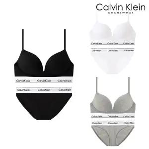 CK 여성 아이콘 코튼 AF 플런지 푸쉬업 브라+팬티 세트 QF8502+QF8520 3종 택1