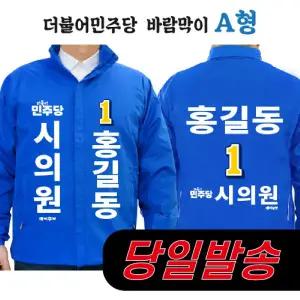 [당일/발송]더불어민주당 바람막이 A형 지방선거 국회의원 시의원 군의원 점퍼 선거 운동복