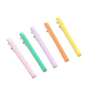 앞머리 옆머리 포인트 머리핀 헤어 고정 집게 5개입 데일리 스타일링 컬러 일자핀