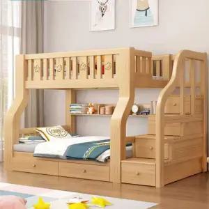 2층침대 원룸 벙커침대 퀸사이즈 성인 슈퍼싱글 원목 통나무 기숙사 숙소