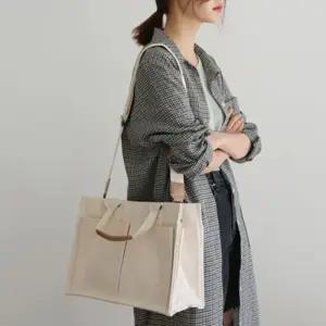 단정한 시크 세련 고급 여성 넉넉한 데일리 숄더백