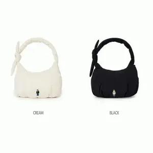 [후아유] 패딩 리본 호보백 / Padded Ribbon Hobo Bag_A WHBGF4V21A