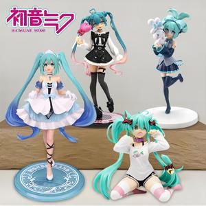 호환상품 20CM 애니메이션 하츠네 미쿠 X 시나모롤 피규어 주변 수집품 모델 장식용 장식품  귀여운 선물