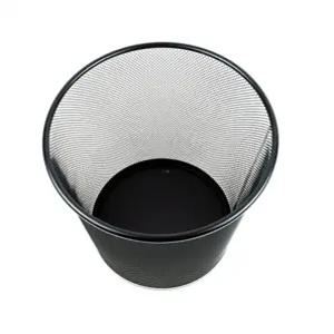 기본형 철망 우산꽂이 대형 원통 철제 매쉬 블랙 메탈 바구니