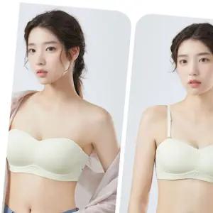 어니븐 에어사이드 끈 탈부착 브라탑 자세 브라 볼륨