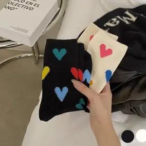양말 귀여운 하트 무늬 발목양말 중목 기장 데일리