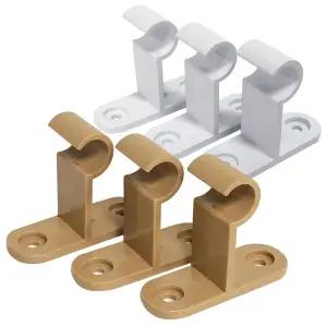 라이프 커튼브라켓 15mm 3P k-346 (선택) 커텐 커튼 커튼봉 커튼봉브라켓