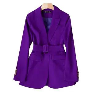 여성 보라색 투피스 퍼플 셋업 여성복 자켓 팬츠 세트