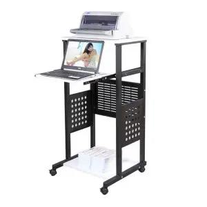 스탠딩 컴퓨터 책상 노트북 입식 데스크 테이블 이동식 트롤리
