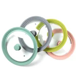 올비아 실리콘 다용도 커버 28-32cm 민트 후라이팬 뚜껑/멀티 냄비 만능 호환 주방 기름튐 방지 덮개