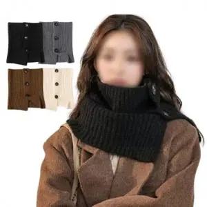 숄더넥커버 단추목토시 목도리 방한넥워머 하이칼라워머 목도리 방한 머플러 목토시 후드 넥워머 마스크 겨