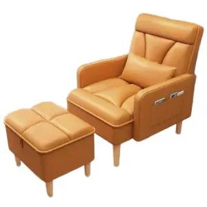 수유의자 무중력의자 편한인용쇼파 수면의자 눕는 가죽+풋 녹색 안락 수유