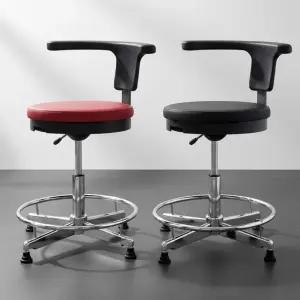 의자 실 카운터 진료 등받이 보조 진찰제도용고정원형 이동작업 미용진찰고급 발받침철제