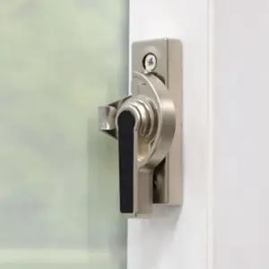 베란다 창문 잠금장치 샷시 거실문 안전 걸쇠 좌측 고정 걸쇠 잠금쇠