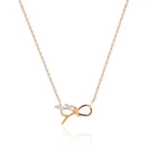 18K 언발란스 꼬임 리본 체인 목걸이 MNN38604