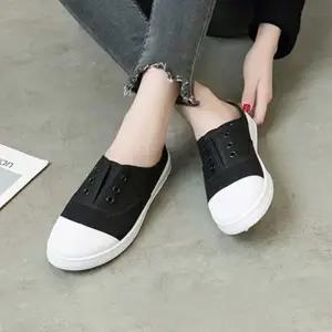 심플 블로퍼뮬 스니커즈 슬리퍼 끈없는 경량 뮬 깔끔 사계절 블로퍼