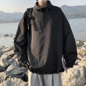 3컬러 스트릿 오버핏 남성 스트링 반폴라 반폴라아노락 아노락 남성아노락