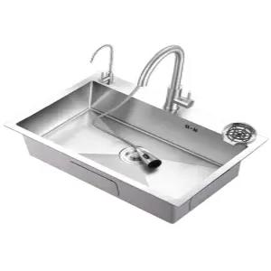 스텐 사각볼 싱크볼 세트 씽크볼 수전포함 대배수구 주방