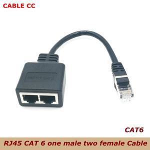 8코어 네트워크 케이블 분배기 1 포인트 2 어댑터 확장기 CAT6 / RJ45 동시 인터넷 IPTV 광대역