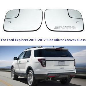 포드 익스플로러 용 가열 사이드 미러 유리 볼록 거울 2011 블라인드 스팟 포함