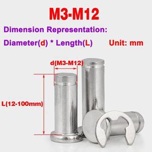 304 스테인레스 스틸 플랫 헤드 샤프트 핀/홈 원통형 핀/스냅 링 위치 핀/고정 구멍 핀