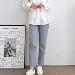 여성 JD37BG83 밴딩 9부 마바지 여름 일자 팬츠 캐주얼 편한