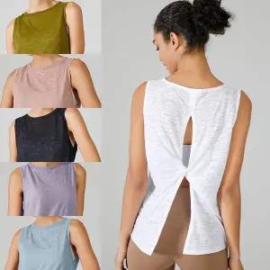 (청복유한)루즈핏속건요가나시 GR99YP36 요가복 상의 애슬레저