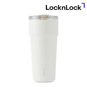 락앤락 메트로 탑핸들 세라믹 보온보냉 텀블러 900ml 아이보리 스테인리스 티머그 LHC4419WHT