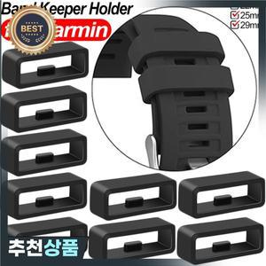 22 25 28 Mm 시계 밴드 스트랩 루프 링 실리콘 홀더 Garmin 935/945x Fenix 7 6 5 Vivoactive 4 용 고무