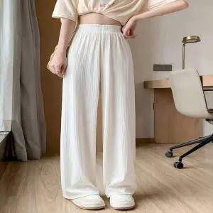 여성 WM45AH59 찰랑찰랑 허리밴딩 롱팬츠 봄 여름 데일리긴바지
