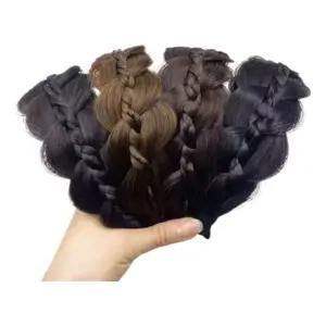 키밍 꽈배기 가발 머리띠 헤어밴드 여성가발 벼머리