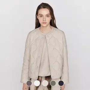 백화점 지오다노 여성 라운드넥 어니언 퀼팅 경량 다운 패딩 자켓 375908