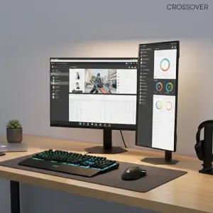 크로스오버 27QM168C QHD IPS USB-C 68cm 피벗 120Hz 게이밍 사무용 컴퓨터 모니터 무결점