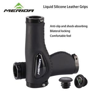 MERIDA 산악 자전거 핸들 바 그립 커버, 액체 실리콘 폼, 충격 흡수, 편안함