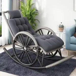 모네루 흔들의자 1인용 야외 락킹체어 안락 침실 실내 커피 라탄 휴식 편한 쇼파