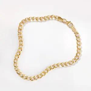 골드팡 14k 라운딩 커브체인 팔찌 - 1타입