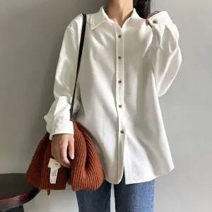 4컬러 XL93AF32 여성코듀로이셔츠 긴팔난방