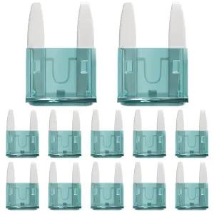 알레신 1A 미니 퓨즈 1AMP ATM APM 블레이드 카 자동차용 50개 팩