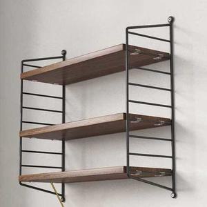 선반 북유럽 수납 벽선반 책꽂이 3단 철제 책장 벽걸이 거실 원목