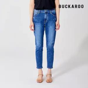 [하프클럽/버커루]여성 슬림 배기인디고 데님(B211DP901P)