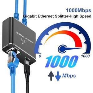 기가비트 이더넷 분배기 1-2/3/4 1000Mbps RJ45 LAN 인터넷 (PC 노트북 닌텐도 스위치 라우터 TV 디지털