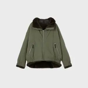 LAP 리버시블 배색퍼 야상점퍼 AS1WZ120