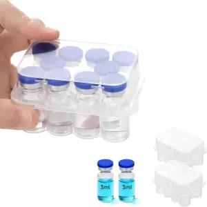 냉장고용 펩타이드 케이스 2팩 10슬롯 바이알 보관 3ml 인슐린 쿨러 여행 TSA 승인 인슐린용 홀더 GLP-1 -