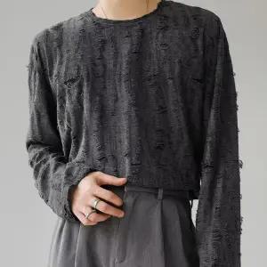 머스키 데미지 실루엣 티셔츠