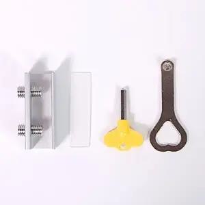 미닫이문 잠금장치 방범 안전 스토퍼 2구 (WFK88EJ)