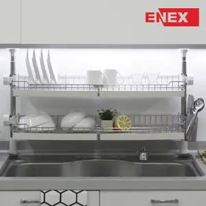 에넥스 에니 로얄 기둥식 2단 식기건조대/싱크대선반