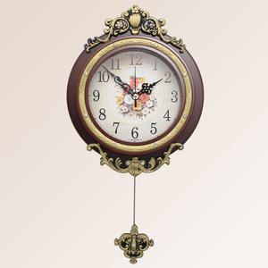 [국산] 앤틱 플라워 벽시계 302P/집들이,개업식,결혼,입주,이사,집드리,개업선물,추시계