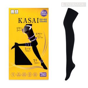 카사이 280D 데니아 힙업 착압 기모 팬티 스타킹 국내제조