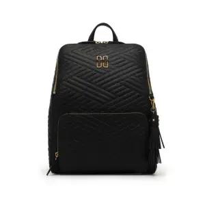 [롯데백화점]닥스 액세서리 LL[CARLISLE] 블랙 퀼팅 가죽 DD로고 백팩 DCBA4E369